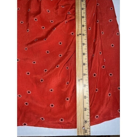 ASTR Womens Red Flora Dot Mini‎ Dress Long Sleeve Size Medium - Picture 4 of 8